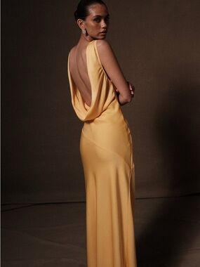 slim fit dress slacks Adoria Sequin Cut Out Maxi Dress / Gold | Meshki